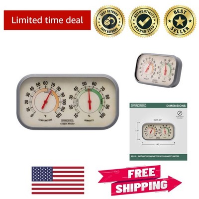 Stylish Analog Humidity Meter & Indoor Thermometer for Accurate Climate Control