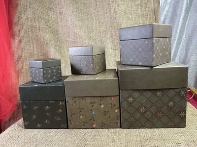 Mistletoe & Holly by Bobs Boxes R A Lang Nesting Stackable Boxes-6 Boxes