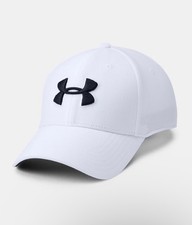 NWT UNDER ARMOUR Men's Unisex White UA Blitzing 3.0 Cap Hat 136980  Sizes M/L