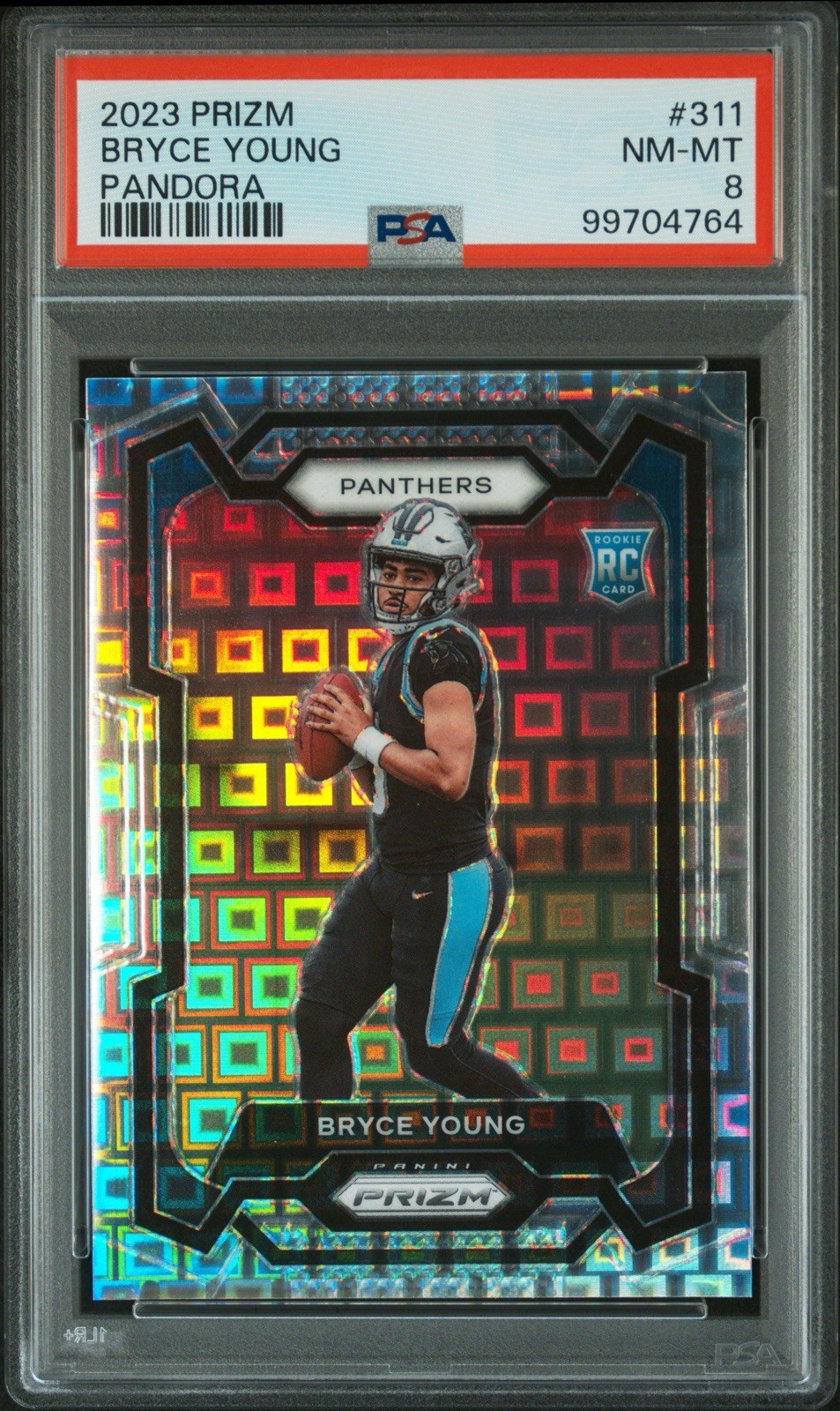 Bryce Young 2023 Prizm Pandora Rookie /400 PSA 8 #311 RC Panthers