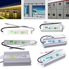 Waterproof AC 110V-240V to DC12V/24V LED Transformer Driver Power Supply US