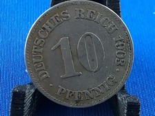 GERMANY EMPIRE  10 PFENNIG 1903 E    (A1/29)