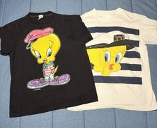Vintage Lot Of 2 Looney Tunes Tweety Bird Tshirts OSFA XL XXL