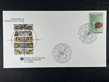 UN FDC 1982 $7 Conservation & protection of Nature Geneva Cachet Cancel a411
