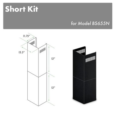 ZLINE SHORT WALL Chimney KIT for 7-8 ft ceiling for model BS655N (SK)