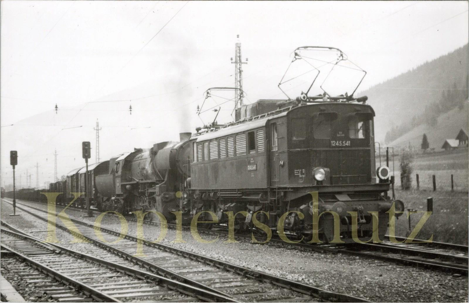 Foto - ÖBB 1245.541 in Eben im Pongau um 1954/55 - Bild 1 von 1