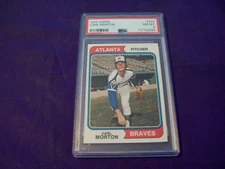 1974 TOPPS #244 CARL MORTON PSA 8