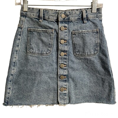 Zara Denim Skirt Xs Mayu ZARA NEW WOMAN Z1975 DENIM SHIRT BLUE XS