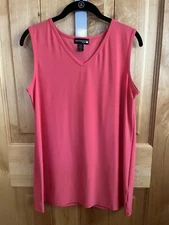 Antthony Design Originals Coral Sleeveless Blouse Size Small