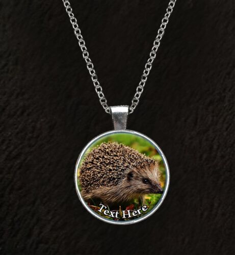 Personalised Hedgehog 18" Silver Plated Necklace Customised Birthday Gift R167 - Afbeelding 1 van 1