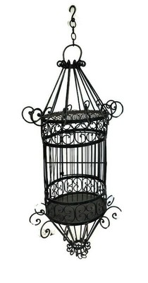 large hanging bird cage