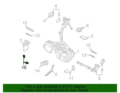Genuine Mercedes-Benz 2008-2017 E400 E550 Fuel Gauge Sending Unit 204-540-10-17 — 第 2/2 张图片