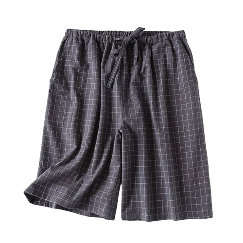 Men's Plaid Sleep Shorts Soft Comfy Drawstring Pockets Cotton Pj Pajama Bottoms - Picture 10 of 24