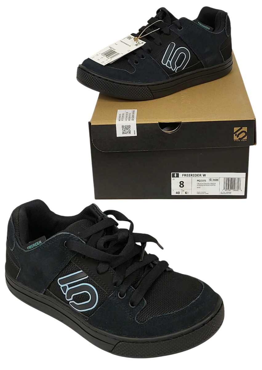 NEW Adidas Five Ten Women's 8 Black Freerider W Flat Mountain Bike