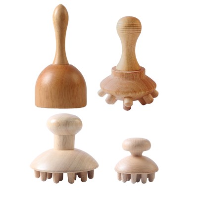 Manual Therapy Massage Tool Wood Portable Handheld Anti-cellulite Massager