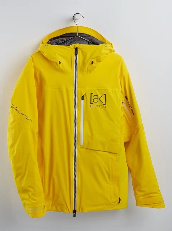 Burton Ak Gore-Tex Helitack Stretch Jacket Men's Snowboard Ski Cyber Yellow Sz:L