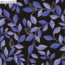 Pearl Reflections By Kanvas Studio - Black/Purple Shimmer Leaves  8806-66