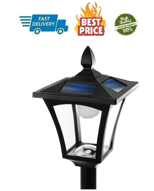 Solar Lamp Post Light 65 Tall Decorative Outdoor Solar Garden Lamp