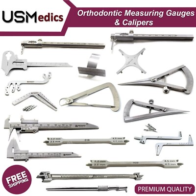 Dental Bracket Positioning Instruments Measuring Lwanson Boley Gauge Caliper NEW