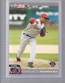 2004 Topps Total Silver Anaheim Angels Baseball Card #169 Francisco Rodriguez