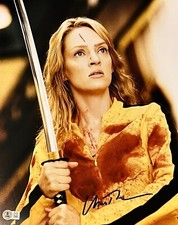 Uma Thurman Signed 11x14 Kill Bill Photo Auto Beckett BAS
