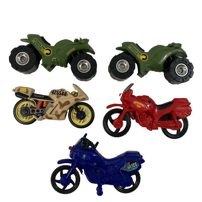 Vintage 1990s Lanard Chap Mei Toy Motorcycles Lot The Corps Police Fire Rescue