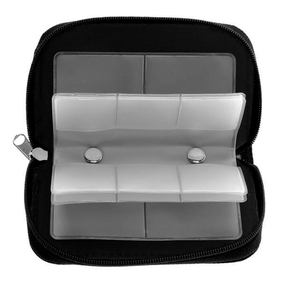 22 Slots Memory Card Carrying Case Holder Pouch for SD SDHC MMC Micro SD - Black - Image 2 of 4