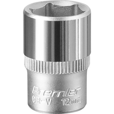 Sealey 1/4'' Drive Hexagon WallDrive Socket Metric 12mm
