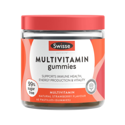 Swisse Multivitamin 60 Gummies Supports Immune Health Energy & Vitality