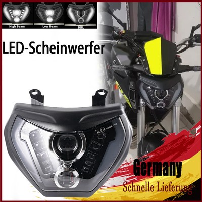 E24 Geprüft  LED Scheinwerfer DRL Plug and Play für Yamaha MT09 FZ09 2014-2016