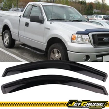 Fits 04-08 Ford F150 Standard Cab Acrylic Window Visors Rain Sun Guard 2Pcs Set