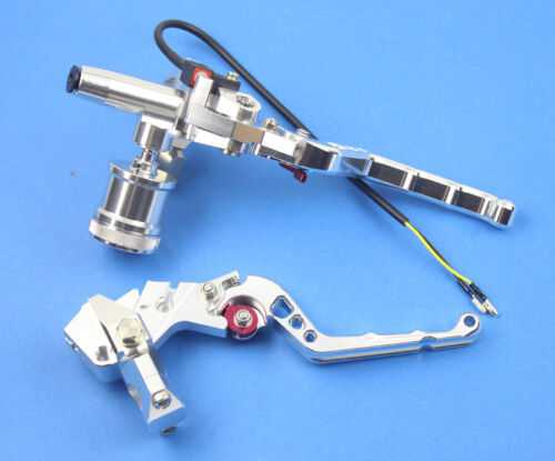 7/8" Silver Adelin CNC PX-2 Brake Clutch Levers Master Cylinder Fo Ruckus Zoomer - Foto 3 di 5