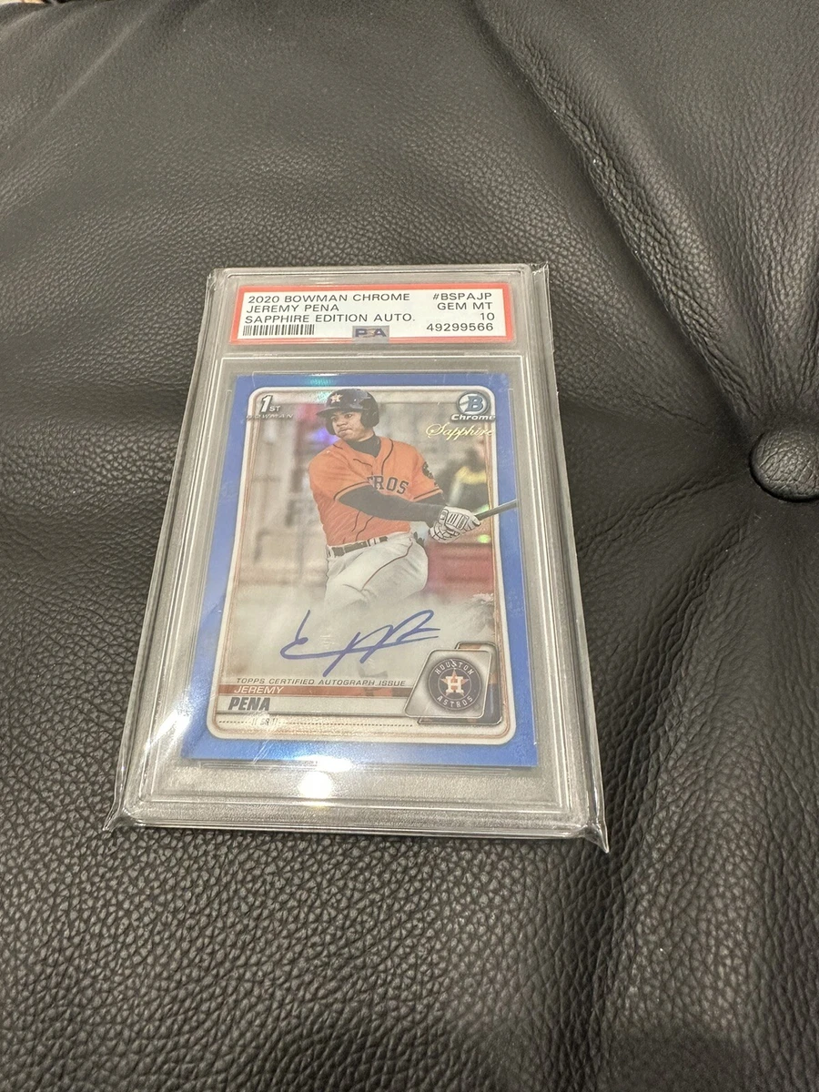2020 Bowman Chrome Sapphire Edition - Jeremy Pena #BSPA-JP for