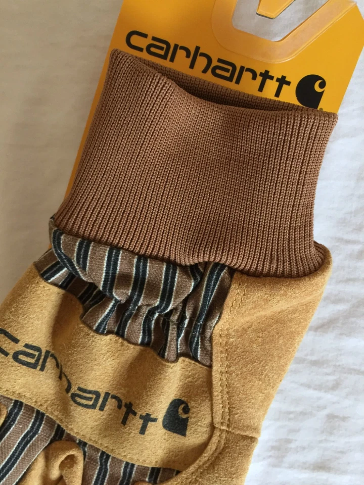 NUEVO CON ETIQUETAS Guantes Carhartt Duck Gamuza Sintética Tejidos Grandes L Marrón GW0551-M A551 Foto 4 de 4