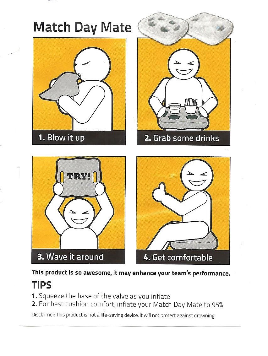 NRL ST GEORGE DRAGONS INFLATABLE SEAT CUSHION/TRAY 38x31cm Two for one ...