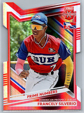 Francely Silverio 2022 Panini Elite Extra Edition Prime Numbers A Die-Cut /85 