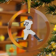 Giancarlo Stanton Glass Ornament