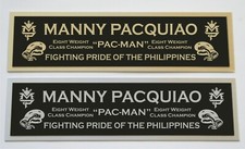Manny Pacquiao nameplate for signed boxing gloves trunks photo or display case 