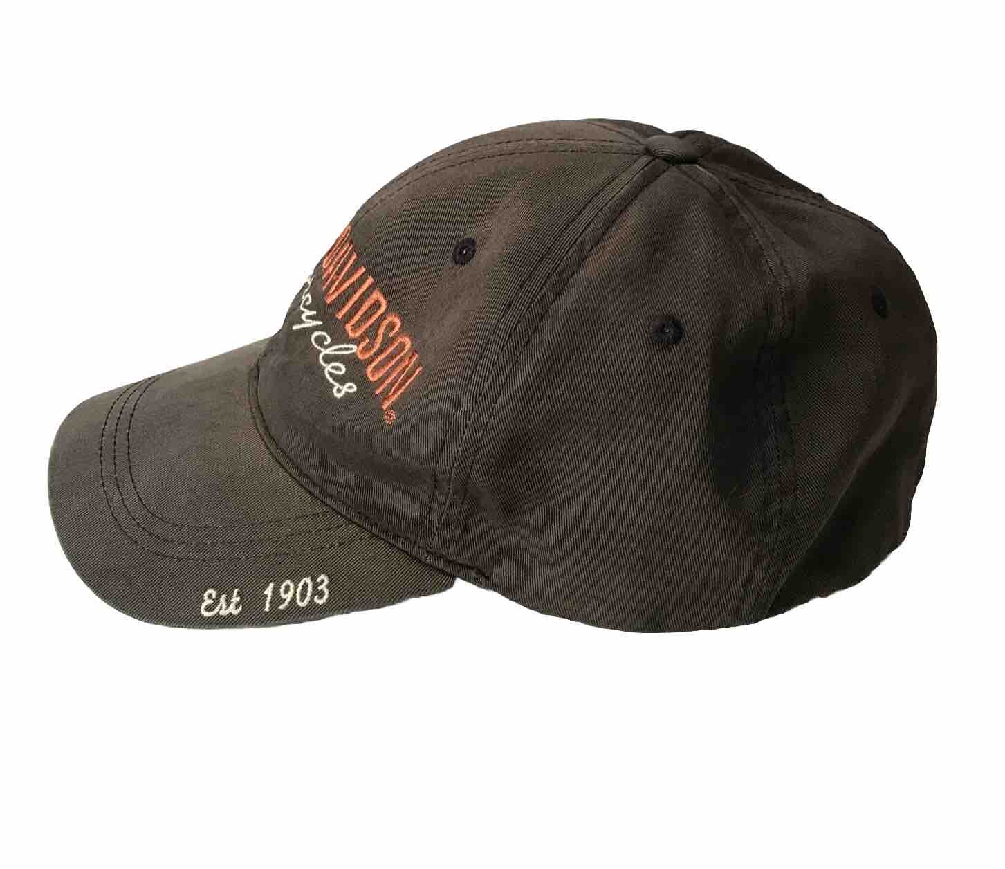 Harley Davidson  Fitted Cotton Ball Cap with Embroidered Logo XL Distressed