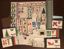 Creative Memories Mrs Grossman's CHRISTMAS Stickers Die Cuts Santa Lights Tree