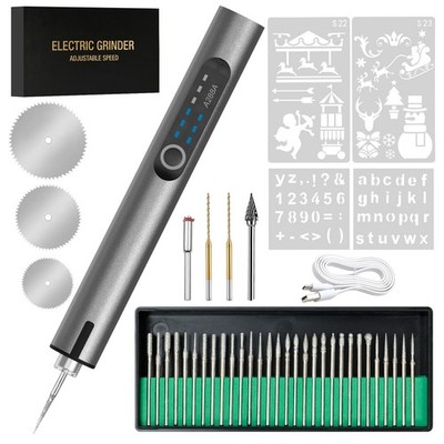 Cordless Electric Engraving Pen with 37 Bits, Portable USBC Engraver Pen with...
