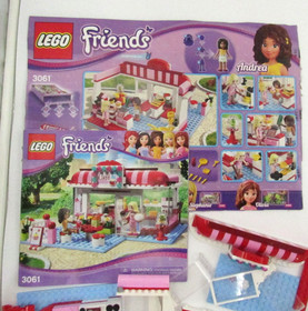 Lego Friends City Park Cafe 3061 City Pool 41008 Manuals No Box No Complete Lot