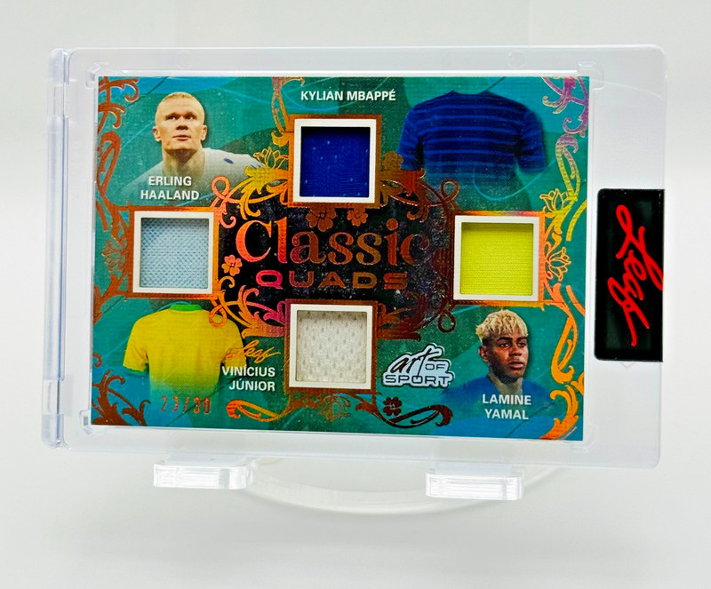 2026 Leaf AOS Erling Haaland Mbappe Vini Jr Lamine Yamal Match-Worn Patches /30