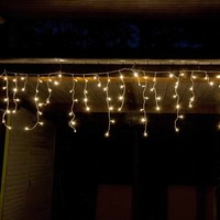 Led Lichterkette Eisregen 6M 240 Led Warmweiß 6/18H Timer Weiß AußEn Dachrinnen