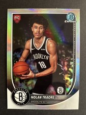 2025-26 Bowman Basketball - Nolan Traore RC - RED LOGO - Nets 