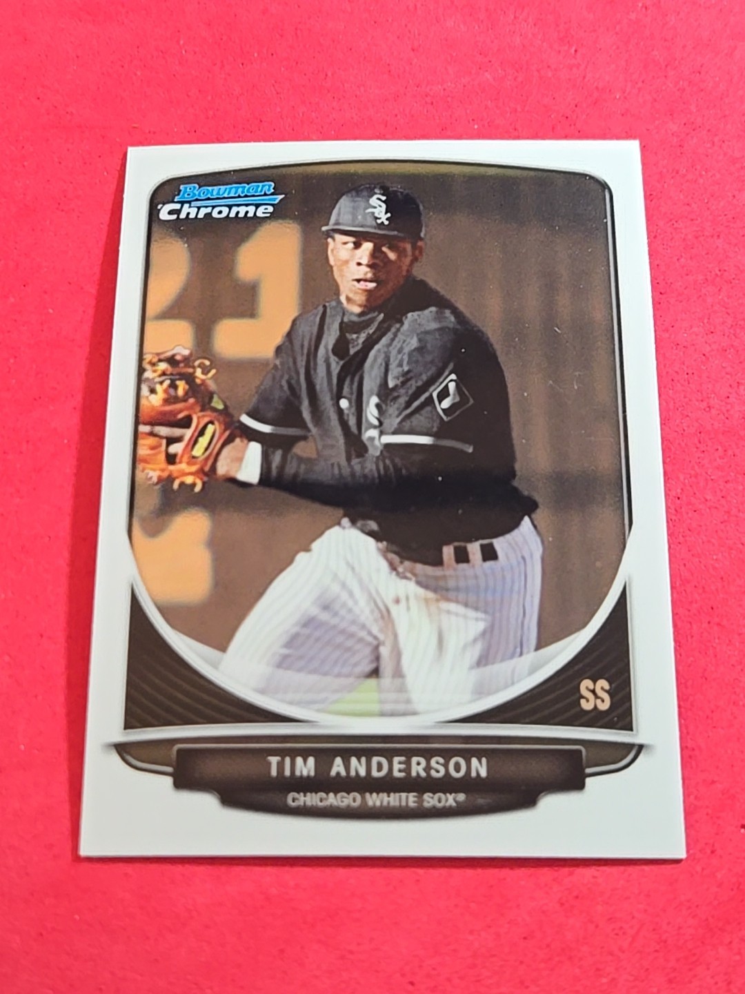 2013 Tim Anderson ROOKIE RC Bowman Chrome Draft #BDPP13