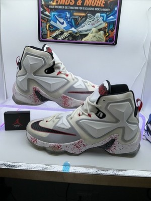 Nike Lebron 13 Friday The 13Th Jason Vorhees Rare Nike Size 11 #807219-106