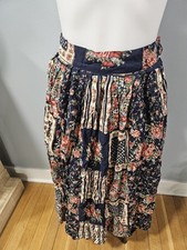 Vintage Guess by Georges Marciano pleated midi skirt With Patchwork Style