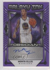 2024-25 Obsidian Galaxy Ink Electric Etch Purple Flood /49 Monta Ellis Auto y8a