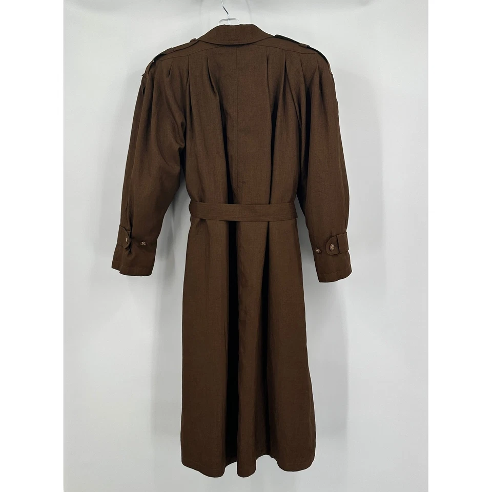 Gabardina vintage para mujer J Gallery Petite talla 8P dinero antiguo clásica preppy Foto 3 de 4